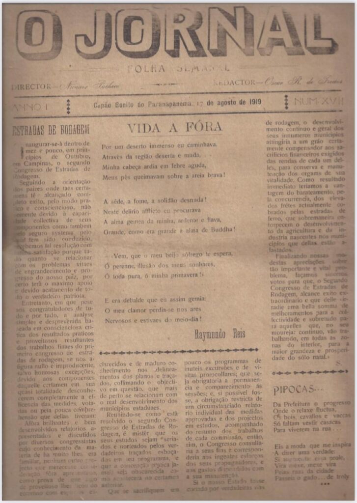 O Expresso na História traz O Jornal de 17 de agosto de 1919 - Jornal O ...